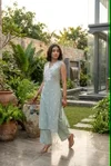 K 1279 By Naisha Cambric Cotton Bombay Weaving Kurti With Bottom 